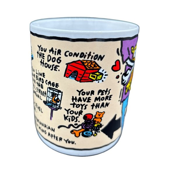 Vintage "You Know You're an Animal Lover When..." Mug Ganz Korea - Picture 3 of 16